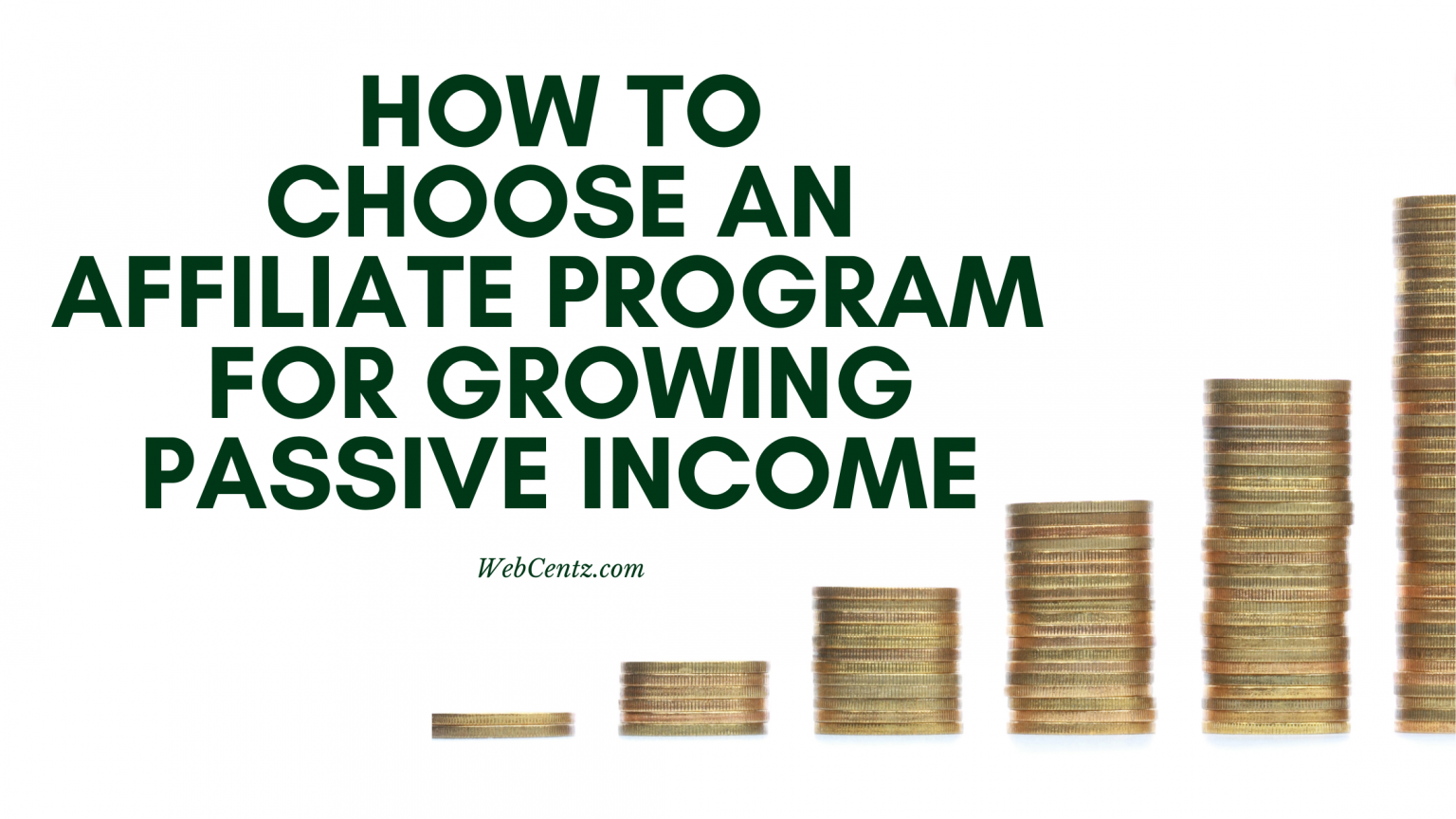 How To Choose An Affiliate Program For Growing Passive Income - WebCentz